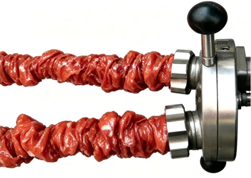 JLSK-II clipping machine in sausage production