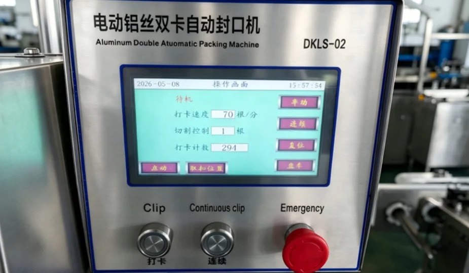 JLSK + DCS-12 in production — filling and clipping sausage